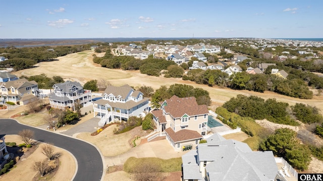 bird's eye view with a residential view