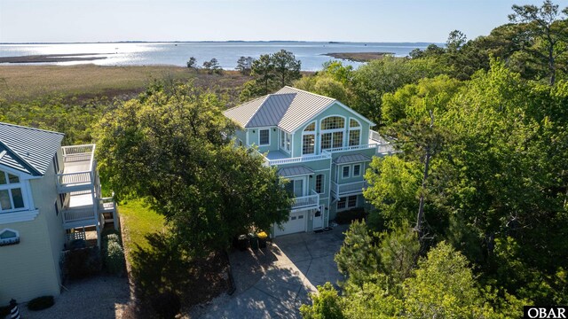 1278 Bear Foot Path Lot 250, Corolla, NC 27927 - view from above of property with a nearby body of water