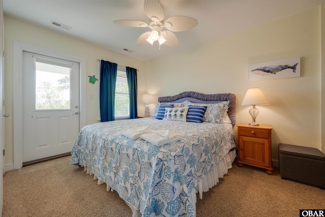 1278 Bear Foot Path Lot 250, Corolla, NC 27927 - bedroom with light carpet and ceiling fan