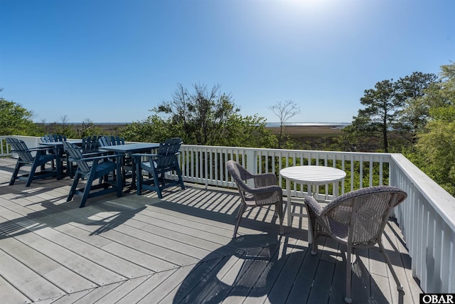1278 Bear Foot Path Lot 250, Corolla, NC 27927 - deck with outdoor dining space