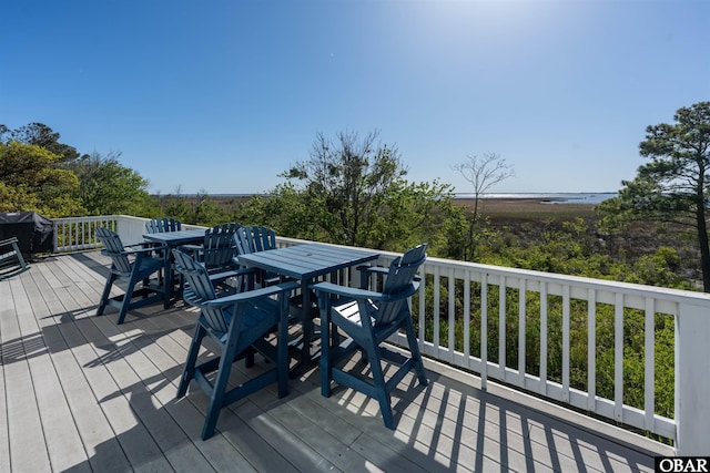 1278 Bear Foot Path Lot 250, Corolla, NC 27927 - deck featuring outdoor dining area and a grill