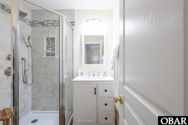 830 Hunt Club Dr Lot 387R, Corolla, NC 27927 - full bathroom featuring vanity and a shower stall