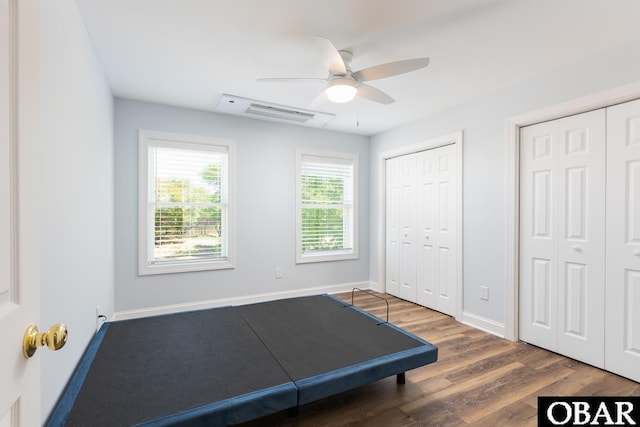 830 Hunt Club Dr Lot 387R, Corolla, NC 27927 - workout area with baseboards, ceiling fan, and wood finished floors