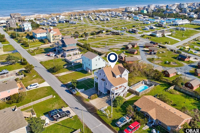 25224 Mac Oca Dr Lot 24, Waves, NC 27982 - aerial perspective of suburban area featuring a large body of water