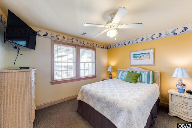 25224 Mac Oca Dr Lot 24, Waves, NC 27982 - bedroom with carpet and ceiling fan