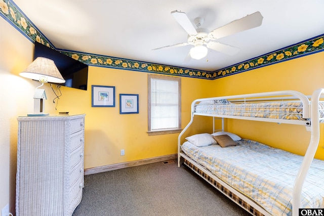 25224 Mac Oca Dr Lot 24, Waves, NC 27982 - carpeted bedroom with baseboards and ceiling fan