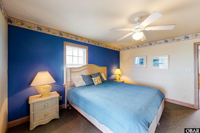 25224 Mac Oca Dr Lot 24, Waves, NC 27982 - bedroom with carpet and ceiling fan