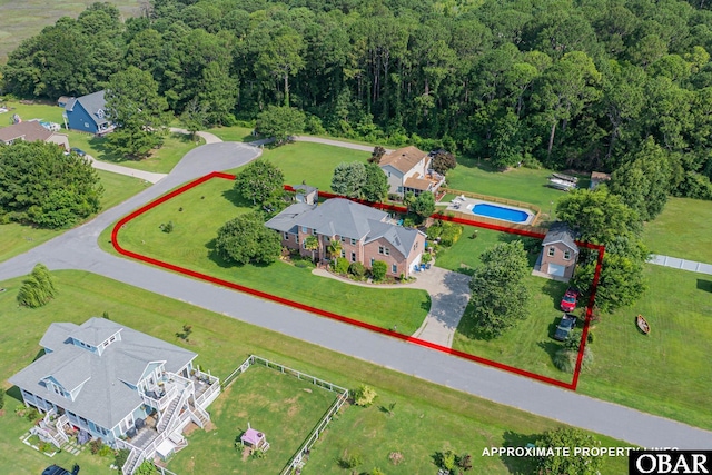 118 Neversail Way Lot 17, Coinjock, NC 27923 - view of property location featuring a forest and property boundaries highlighted