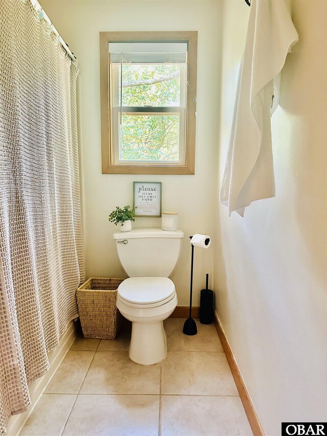 2018 Sea Horse Rd Lot # 67, Corolla, NC 27927 - bathroom with tile patterned flooring and a shower with curtain
