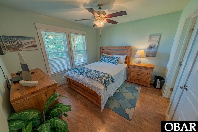 26223A Bluebeard Rd Lot 88, Salvo, NC 27972 - bedroom with wood finished floors and ceiling fan