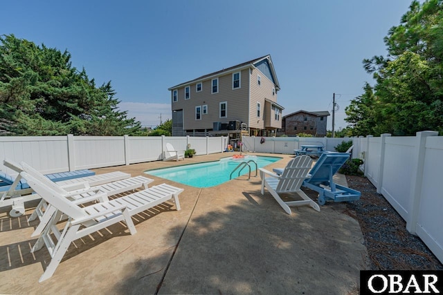 26223A Bluebeard Rd Lot 88, Salvo, NC 27972 - view of swimming pool with a patio area and a fenced backyard