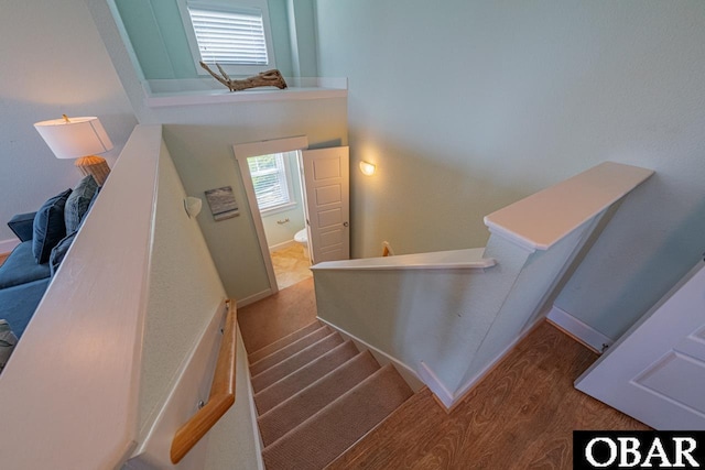 26223A Bluebeard Rd Lot 88, Salvo, NC 27972 - staircase featuring wood finished floors