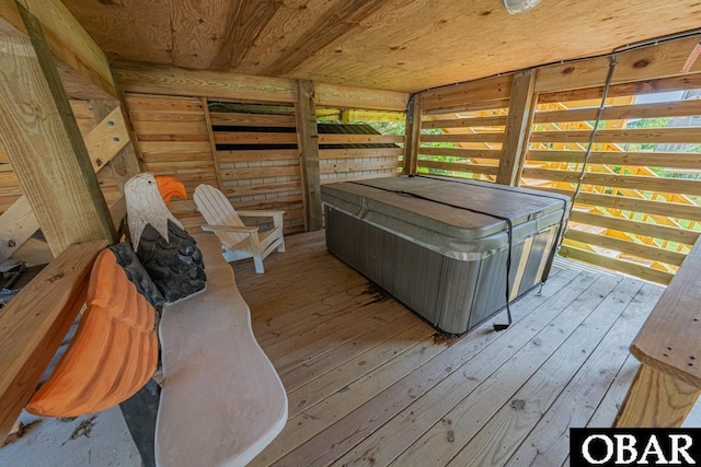 26223A Bluebeard Rd Lot 88, Salvo, NC 27972 - wooden terrace with a hot tub