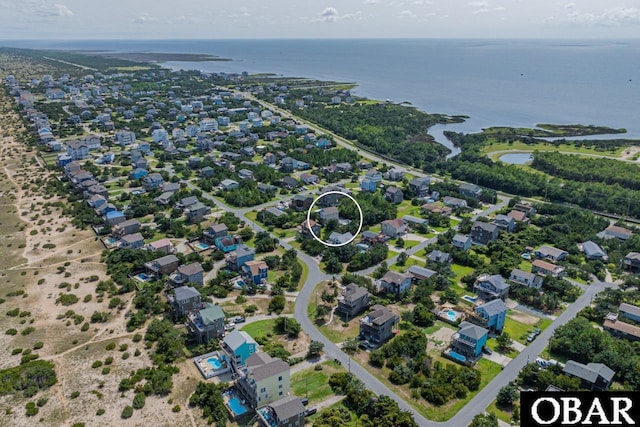 26223A Bluebeard Rd Lot 88, Salvo, NC 27972 - aerial view of property's location featuring a nearby body of water and nearby suburban area