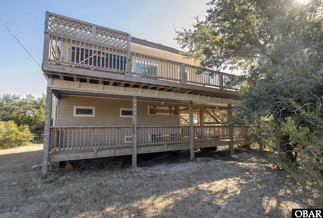 50078 Live Oak Ln Lot # 2, Frisco, NC 27936 - rear view of property with a wooden deck