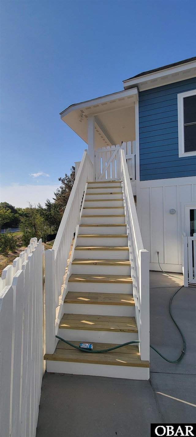 view of stairs