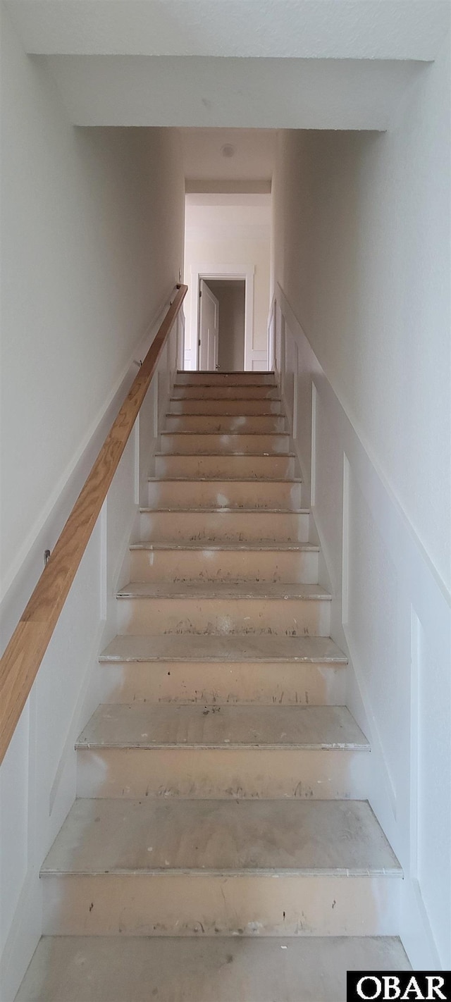view of stairway