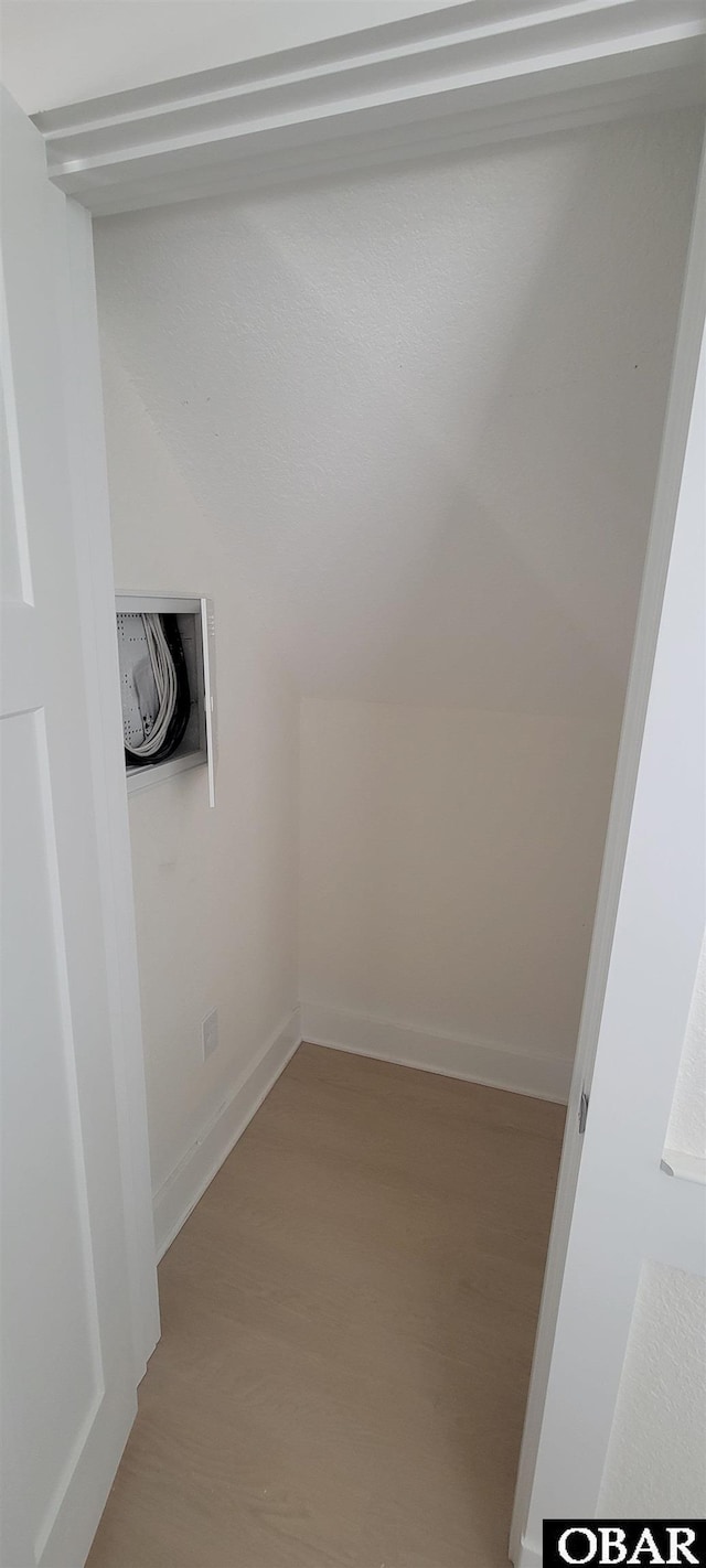 interior space featuring light wood-style floors