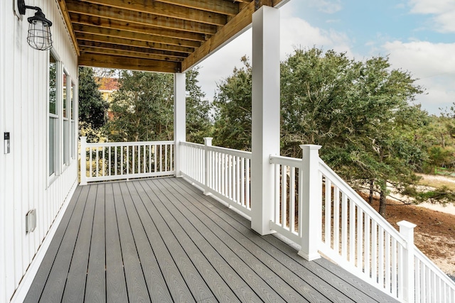 view of wooden terrace