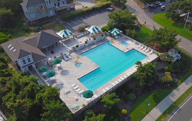 125 Foresail Ct Lot 37, Duck, NC 27949 - aerial view of a pool