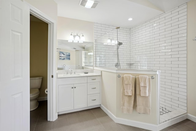 125 Foresail Ct Lot 37, Duck, NC 27949 - full bath with toilet, walk in shower, tile patterned floors, and vanity