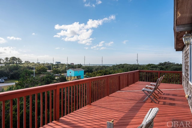 view of wooden terrace