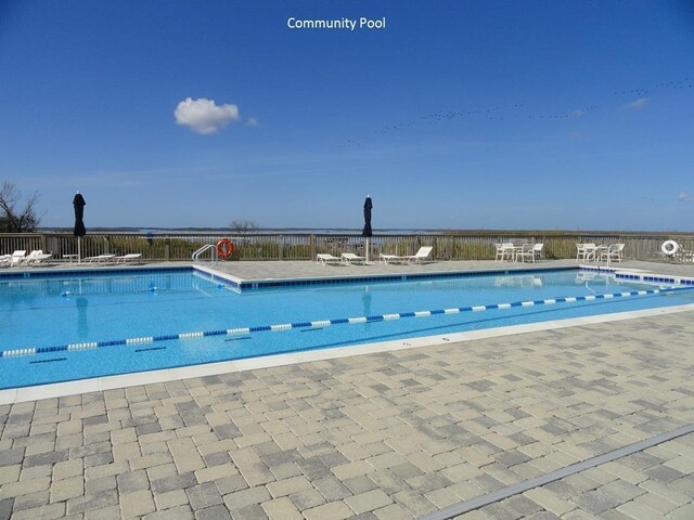 pool with fence