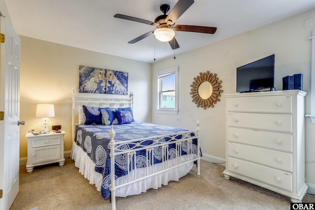 756 Lakeview Ct Lot 47, Corolla, NC 27927 - bedroom featuring carpet floors, baseboards, and ceiling fan