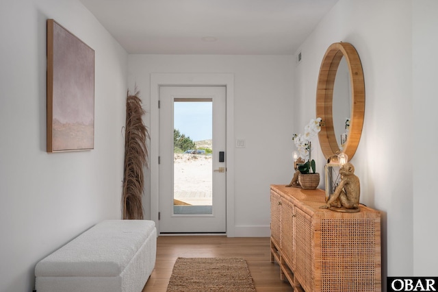 2072 Sandfiddler Rd Lot 85, Corolla, NC 27927 - doorway to outside featuring light wood finished floors