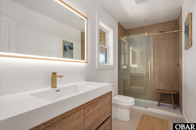 2072 Sandfiddler Rd Lot 85, Corolla, NC 27927 - full bathroom with toilet, a shower stall, and vanity