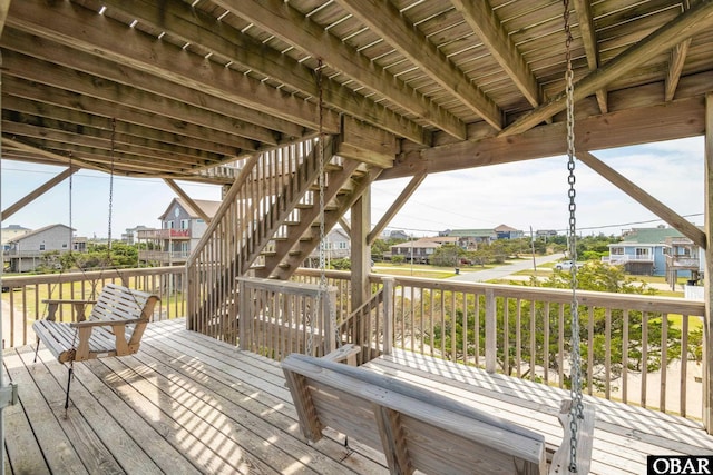 23193 W Corbina Dr Lot 24, Rodanthe, NC 27968 - wooden terrace with a residential view and stairs
