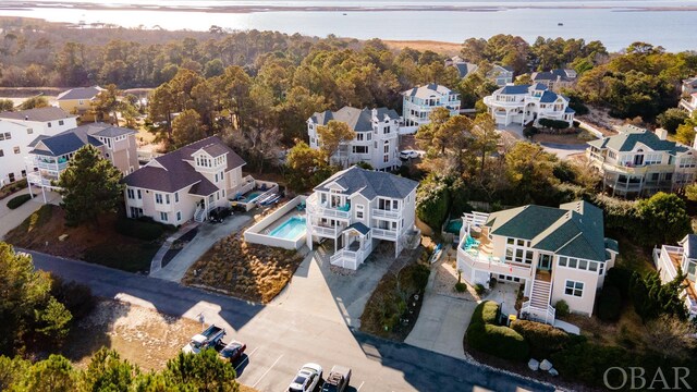 bird's eye view with a residential view