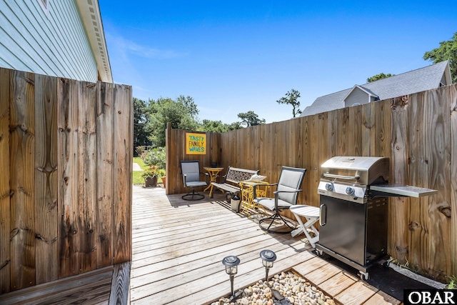 1021 Harbour View Dr Lot 43, Kill Devil Hills, NC 27948 - deck with area for grilling