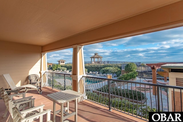 view of balcony