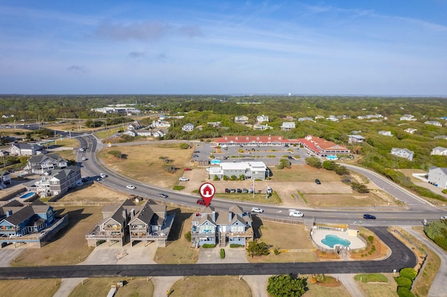 aerial view featuring a residential view