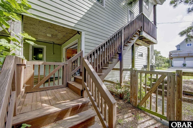 50050 Bayside Ct Lot 30, Frisco, NC 27936 - deck featuring stairs