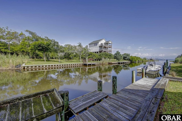 50050 Bayside Ct Lot 30, Frisco, NC 27936 - dock area featuring a water view