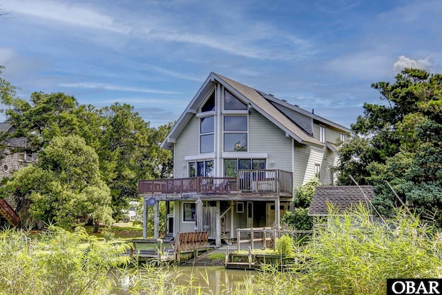 50050 Bayside Ct Lot 30, Frisco, NC 27936 - back of property with a deck