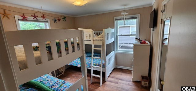 4327 S Hammerhead Dr Lot # 37, Nags Head, NC 27959 - bedroom with ornamental molding and wood finished floors