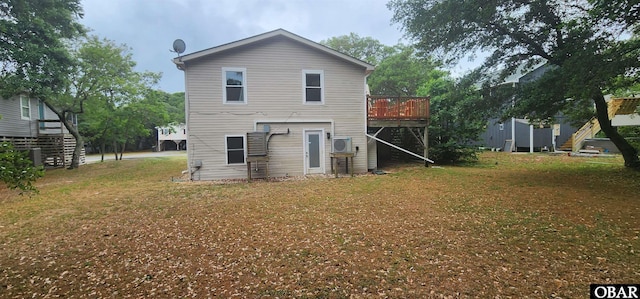 4327 S Hammerhead Dr Lot # 37, Nags Head, NC 27959 - rear view of property featuring a wooden deck