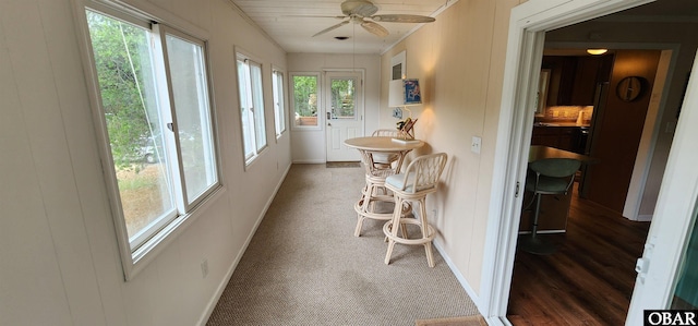 4327 S Hammerhead Dr Lot # 37, Nags Head, NC 27959 - sunroom / solarium featuring french doors, baseboards, wood finished floors, and crown molding