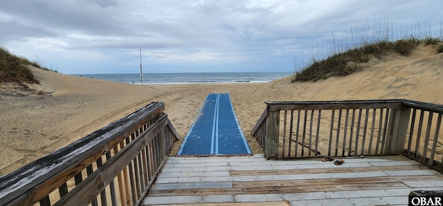 4327 S Hammerhead Dr Lot # 37, Nags Head, NC 27959 - view of home's community featuring view of local beach and a deck with water view