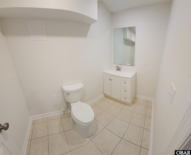 4327 S Hammerhead Dr Lot # 37, Nags Head, NC 27959 - half bath featuring tile patterned floors, vanity, toilet, and baseboards