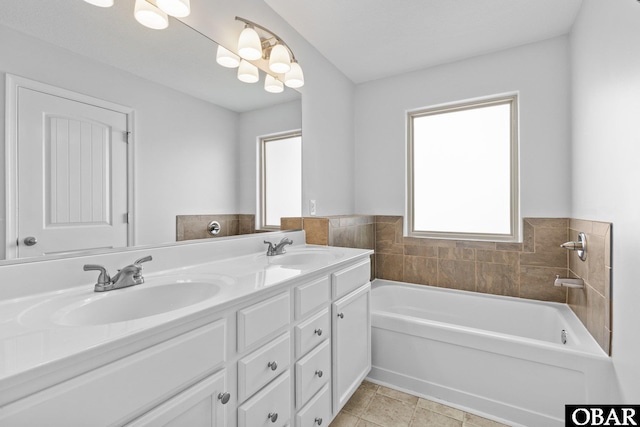 115 Sligo Way Lot 10, Moyock, NC 27958 - full bathroom with a garden tub and double vanity