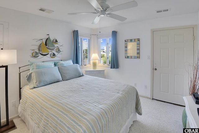 1143 Albemarle Ct Unit 681, Corolla, NC 27927 - bedroom featuring light carpet and ceiling fan