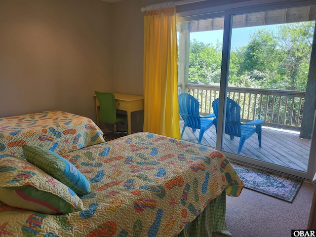 bedroom featuring access to exterior