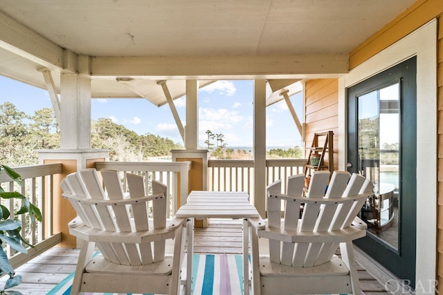 view of balcony