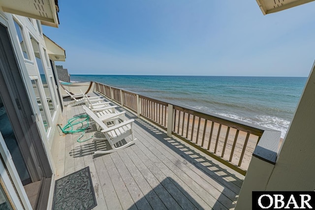 22097 Sea Gull St Lot 7, Rodanthe, NC 27968 - balcony with view of water and beach