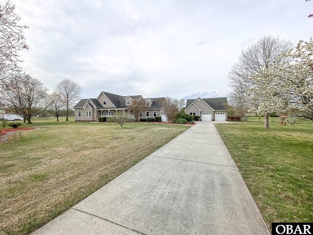892 S Mills Rd Lot 10, Moyock, NC 27958 - view of front of property with driveway, an attached garage, and a front lawn