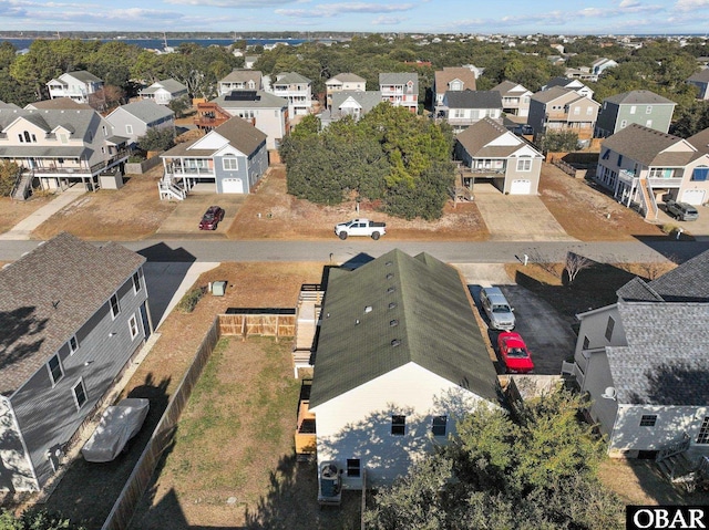 bird's eye view featuring a residential view